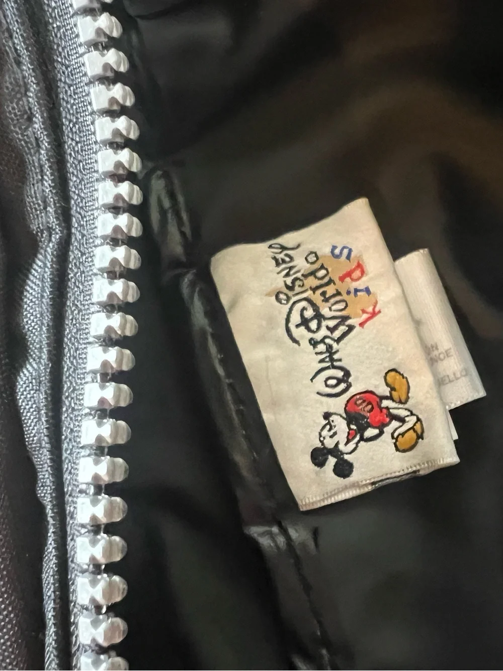 Y2K Walt Disney World kids Black Backpack with Sorcerer Mickey Embroidery